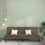 vidaXL Canapea extensibilă cu 2 locuri, gri închis, microfibră (340662) Canapea