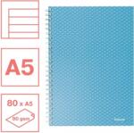 Esselte Caiet de birou Colour Breeze, carton, A5, 80 coli, cu spira, dictando Esselte albastru E628471