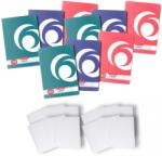 Herlitz Pachet 10 caiete + coperti A4, 48 file, matematica, Rainbow Herlitz PCKHZ9480840COP (PCKHZ9480840COP)