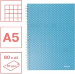 Esselte Caiet de birou Colour Breeze, carton, A5, 80 coli, cu spira, matematica Esselte albastru E628466