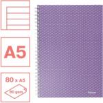 Esselte Caiet de birou Colour Breeze, carton, A5, 80 coli, cu spira, dictando Esselte lavanda E628474