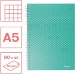Esselte Caiet de birou Colour Breeze, carton, A5, 80 coli, cu spira, matematica Esselte verde E628467