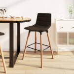 vidaXL Scaun de bar, maro, material textil (338623)