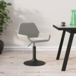 vidaXL Scaun de bar, gri deschis, catifea (339362)