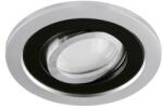 STRÜHM Borys kör alakú spot keret ezüst/fekete, GU10-es foglalattal (03223)