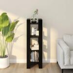 vidaXL Bibliotecă/Separator cameră negru 41x35x125 cm lemn masiv pin (813868) Biblioteca