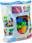 Mattel Mega Bloks - 60 buc. cuburi de construcţii în gentuţă - culori clasice (DCH55)