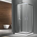 Fluminia Cabina de dus patrata Fluminia Hector cu usi culisante 90x90 crom (S02RE02 90X200)