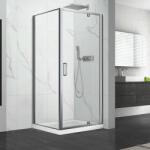 Fluminia Cabina de dus patrata cu usa pivotanta Fluminia Andina 90x90 crom (P18RE01 90X90)