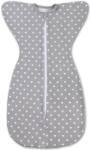 Kidizi Sistem de infasat bebe Kidizi Swaddel Confort Galaxy Grey 0-4 luni - anti reflex Moro, 100% bumbac, fermoar dublu, 0.5 TOG (5949221107837)