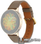  Okosóra szíj - SÖTÉTBARNA - valódi bőr - 92mm + 200mm hosszú, 22mm széles - SAMSUNG Galaxy Watch 46mm / Watch GT2 46mm / Watch GT 2e / Galaxy Watch3 45mm / Honor MagicWatch 2 46mm