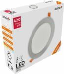 Avide LED Beépíthető Kerek Mennyezeti Lámpa, ALU, Szatén Nikkel, 6W, NW, 4000K, 420 lumen, süllyesztett, természetes fehér (A9743)