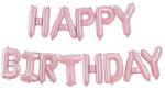  Happy Birthday feliratú fólia lufi - Rózsaszín