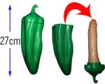  Реалистичен пенис скрит в морков, 27см. - Penis Green Pepper (D-236726)