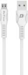 DeTech Кабел за данни DeTech DE-C27M, Micro USB, 1.0m, Бял - 40109