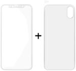 REMAX Стъклен протектор за дисплей и гръб, Remax Caesar, за iPhone X, 0.3 mm, Бял - 52326