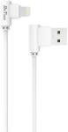 DeTech Кабел за данни DeTech DE-21i, Lightning (iPhone 5/6/7/SE), 1.0m, Бял - 14130