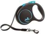 flexi Lesă flexibilă negru Design L Bandă 5 m Până la 50 kg Albastru