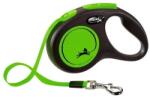 flexi New Classic M Leash Tape 5 m până la 25 kg verde neon
