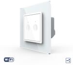 LIVOLO Intrerupator Dublu Cap Scara / Cruce Wi-Fi cu Touch LIVOLO - Serie Noua, Alb