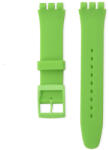 Ricardo Curea unisex verde de silicon pentru ceas Swatch 17 mm