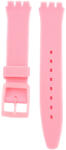 Ricardo Curea unisex roz din silicon pentru ceas Swatch 19 mm