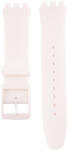 Ricardo Curea unisex albă de silicon pentru ceas Swatch 19 mm
