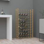 vidaXL Suport sticle de vin pentru 72 sticle, auriu, metal (340913) - vidaxl Suport sticla vin