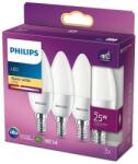 Philips KÉSZLET 3x LED Izzó Philips B35 E14/4W/230V 2700K 8718699773014 (P5098)