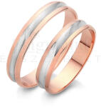  14 karátos rozé- és fehérarany karikagyűrű M1141 VFV M1141 VFV