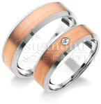  14 karátos sárga- és rozéarany karikagyűrű A528 A528