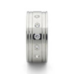  14 karátos fehérarany karikagyűrű S12 S12