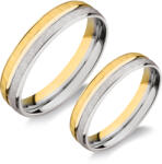  14 karátos sárga- és fehérarany karikagyűrű H568/SF H568/SF