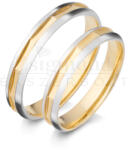  14 karátos sárga- és fehérarany karikagyűrű V4314/FSF V4314/FSF