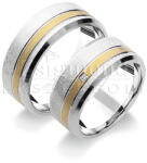  14 karátos sárga- és fehérarany karikagyűrű A1029 A1029
