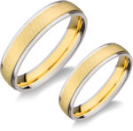  14 karátos sárga- és fehérarany karikagyűrű H569/FSF H569/FSF