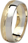  14 karátos sárga- és fehérarany karikagyűrű SF212 SF212