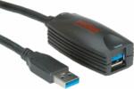 Roline 12.04. 1096 USB 3.0 Aktív hosszabbító kábel 5m - Fekete (12.04.1096)
