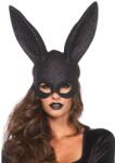 Leg Avenue Glitter Masquerade Rabbit Mask 3760 Black