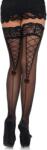 Leg Avenue Sheer Stay Up with a Lace Top 9098 Black