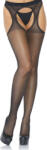 Leg Avenue Spandex Sheer Suspender Hose 1904 Black