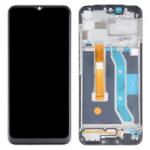  4904573 Gyári Oppo A15 / A15s / A35 / Realme C11 / C12 / C15 / V3 / Q2i / Narzo 20 fekete LCD kijelző érintővel kerettel előlap (4904573)