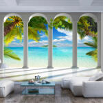 Artgeist Fotótapéta - Sea behind Columns - terkep-center - 34 200 Ft
