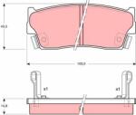 TRW set placute frana, frana disc TRW GDB885 (GDB885) - automobilus