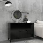 vidaXL Servantă, negru, 104x35x70 cm, PAL (806113) Comoda