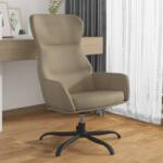 vidaXL Scaun de relaxare, gri deschis, piele întoarsă ecologică (341104)