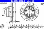 ATE Disc frana ATE 24.0134-0102.1 (24.0134-0102.1)