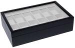 Edelwolle Matt Fekete Fa óratartó Doboz 12 órának - orabox - 10 890 Ft