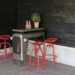 Esschert Design Scaun de bar Tractor, roșu IH043 (442365)