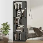 vidaXL Bibliotecă/Separator cameră, gri, 51x25x163, 5 cm lemn masiv pin (814046) Biblioteca
